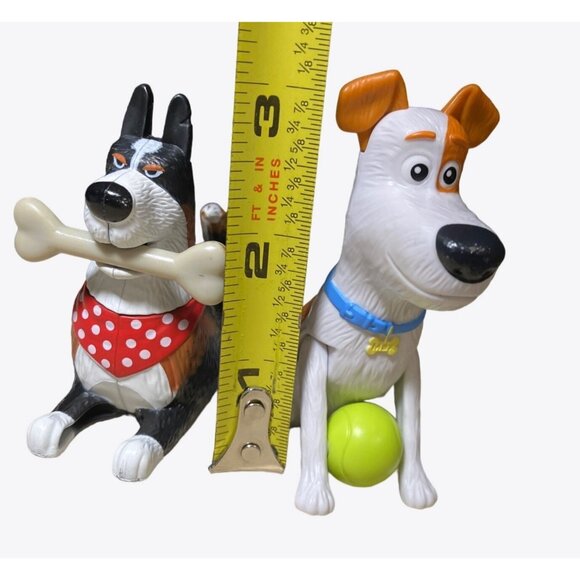 Secret Life Of Pets 2 McDonald’s / Burger King Toy 2019 Wagging Tail Max + Roost - Picture 6 of 8